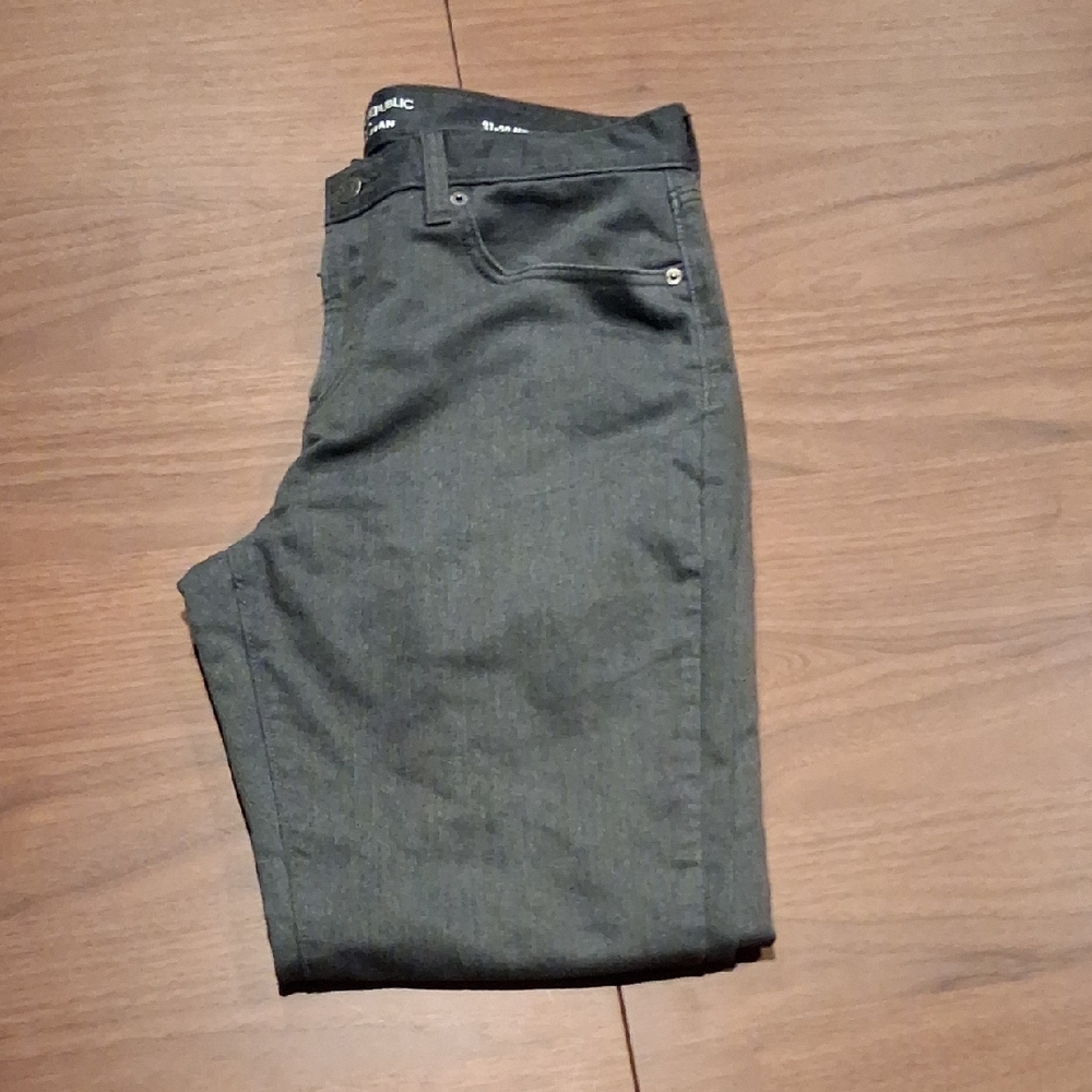 Banana Republic Men's Charcoal Slim Straight Jeans